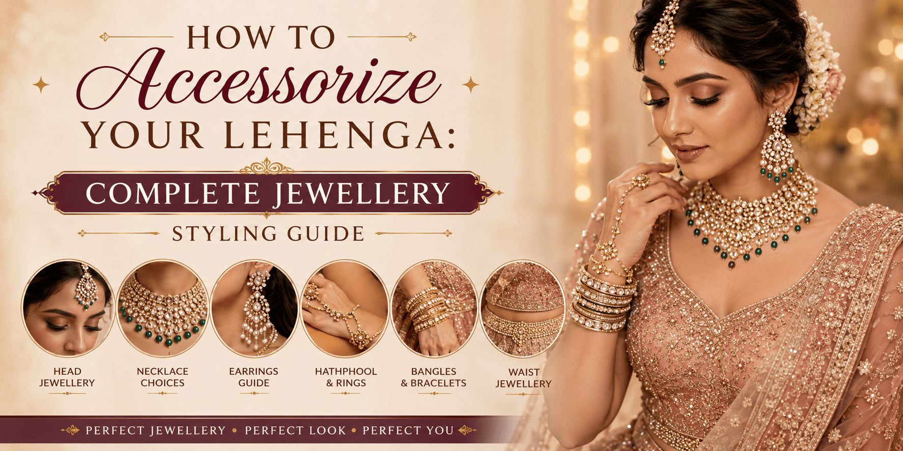 How to Accessorize Your Lehenga: Complete Jewellery Styling Guide