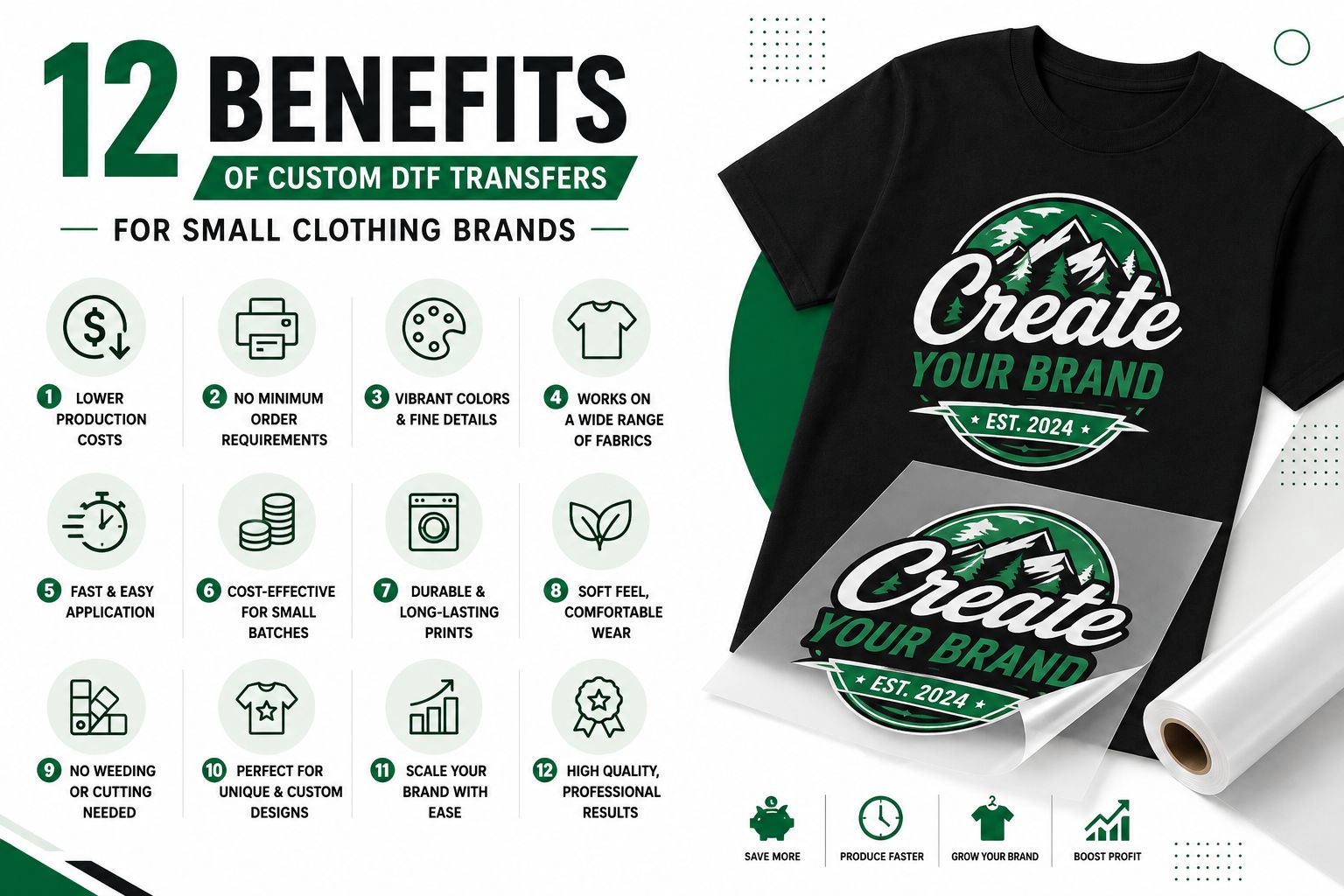 Benefits of Custom DTF Transfers