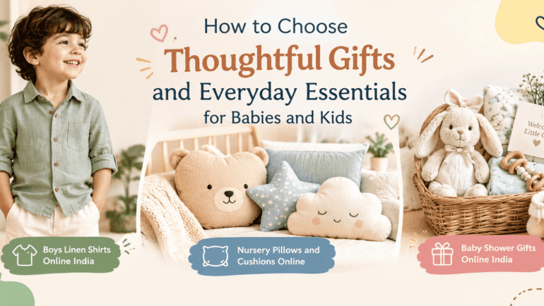 How to Choose Boys’ Linen Shirts, Nursery Cushions and Baby Shower Gifts